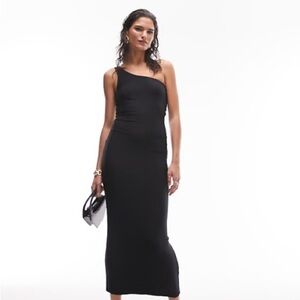 Topshop Super Soft Shaping One Shoulder Slip Dress